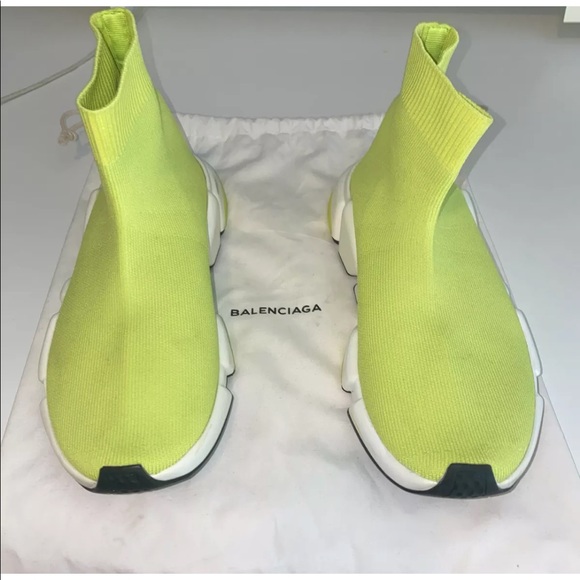 BALENCIAGA Speed Trainer Women’s Neon SZ 7.5 US (EU 38) - Picture 2 of 6